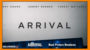 Movie poster for "arrival" featuring the names amy adams, jeremy renner, forest whitaker, with promotional tags from hollywood.tv and a best picture nominee banner.